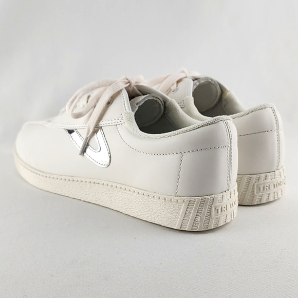 NWT Tretorn Women's Nylite Plus White Vintage Style Leather Lace-up Sneaker 8.5M - Picture 5 of 16